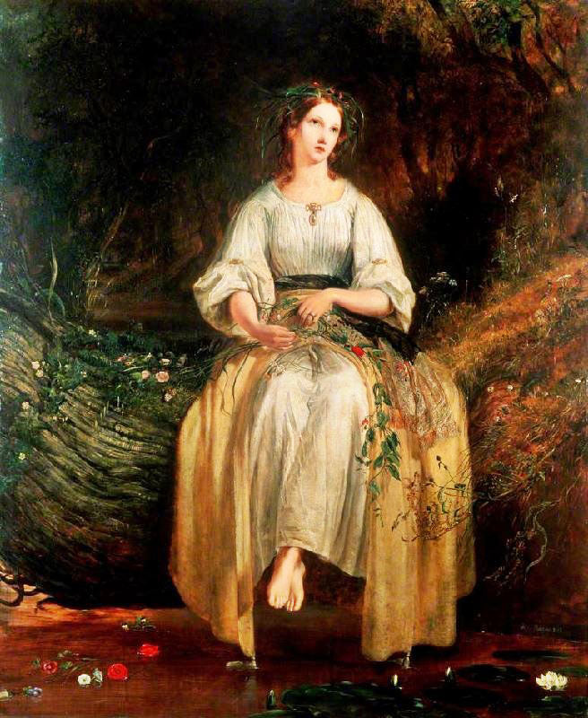 Ophelia Weaving Her Garlands by Richard Redgrave