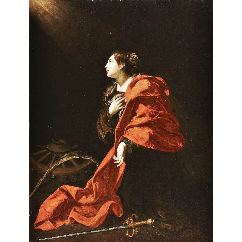 St. Catherine Of Alexandria by Bartolomeo Cavarozzi