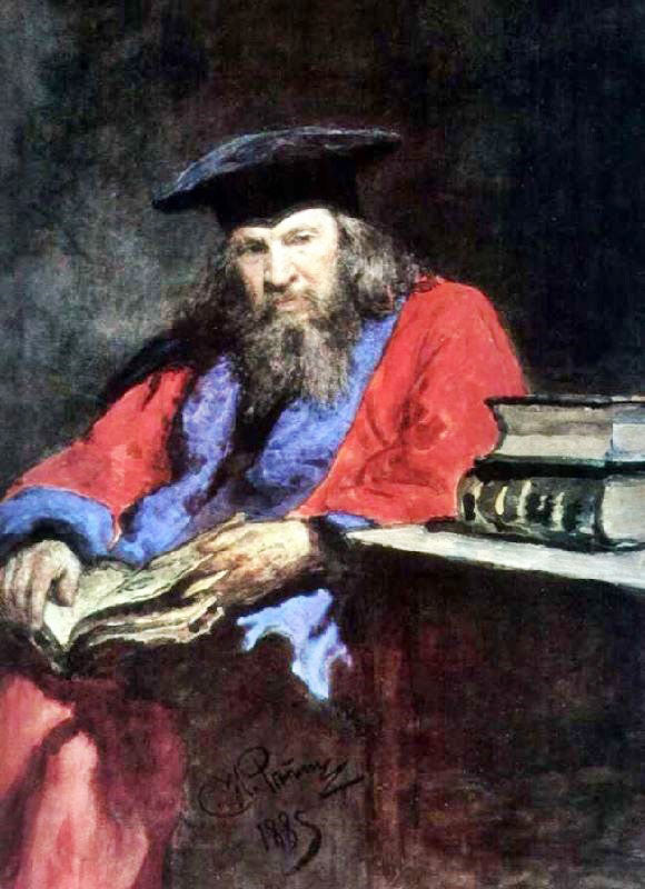 PORTRAIT OF DMITRY MENDELEEV.