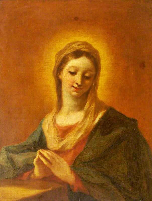 The Virgin At Prayer by Giovanni Antonio Pellegrini