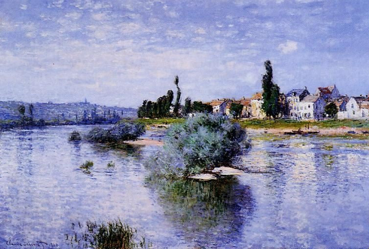 The Seine At Lavacourt by Claude Oscar Monet