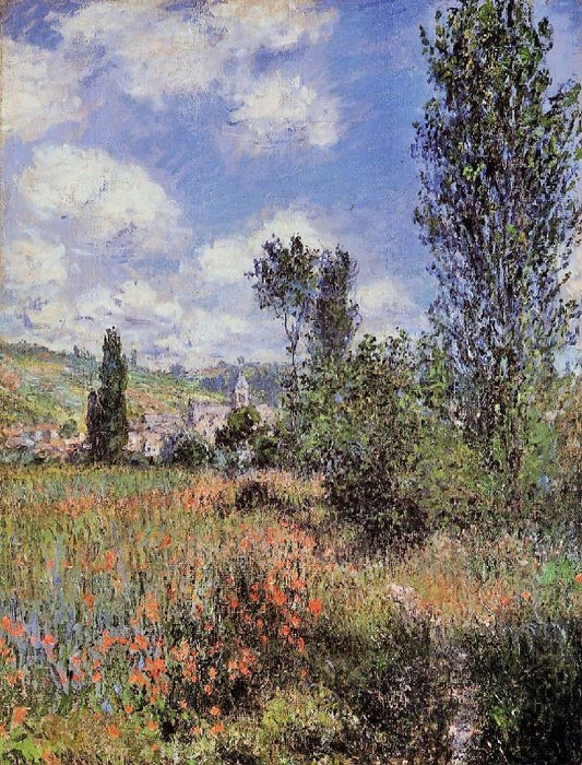 Lane In The Poppy Fields, Ile Saint-Martin by Claude Oscar Monet