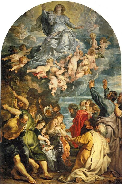 Assumption Of Virgin by Peter Paul Rubens