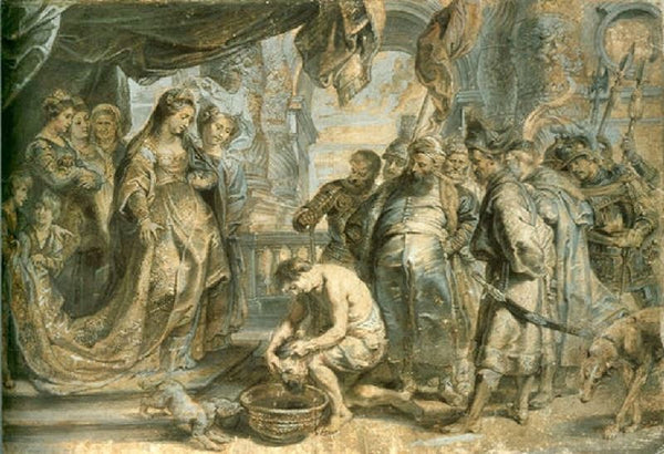 Queen Tomyris With The Head Of Cyrus by Peter Paul Rubens