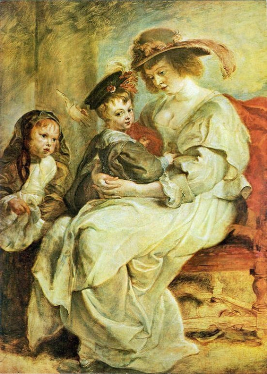 Helene Fourment With Her Children by Peter Paul Rubens