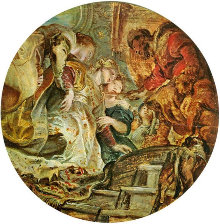 Esther And Ahasverus by Peter Paul Rubens
