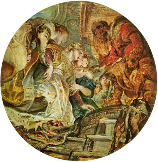 Esther And Ahasverus by Peter Paul Rubens
