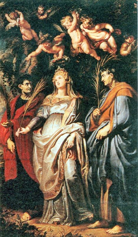 St Domitilla With St Nereus And St Achilleus by Peter Paul Rubens