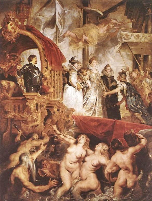 The Landing Of Marie De Medici At Marseilles by Peter Paul Rubens