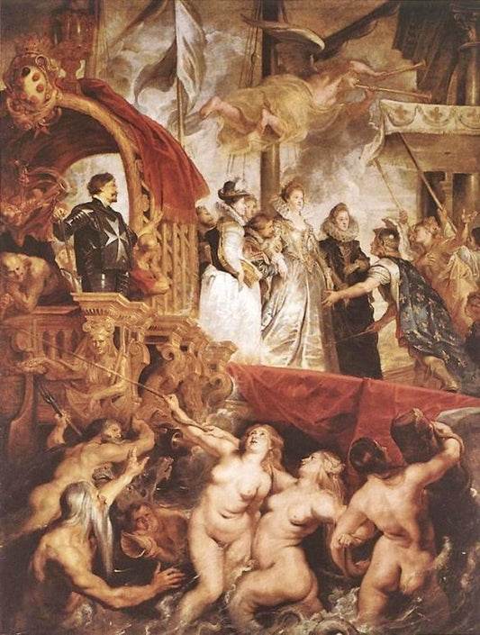 The Landing Of Marie De Medici At Marseilles by Peter Paul Rubens