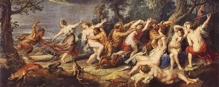 Diana And Her Nymphs Surprised By The Fauns by Peter Paul Rubens