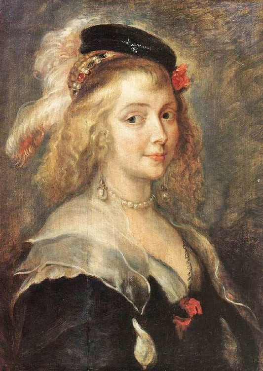 Portrait Of Helena Fourment by Peter Paul Rubens