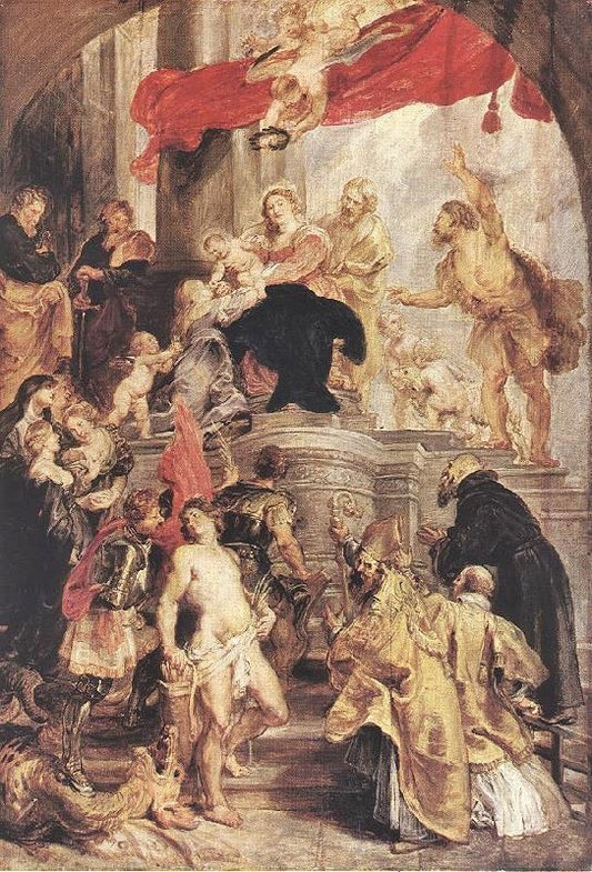 Bethrotal Of St Catherine, Sketch by Peter Paul Rubens