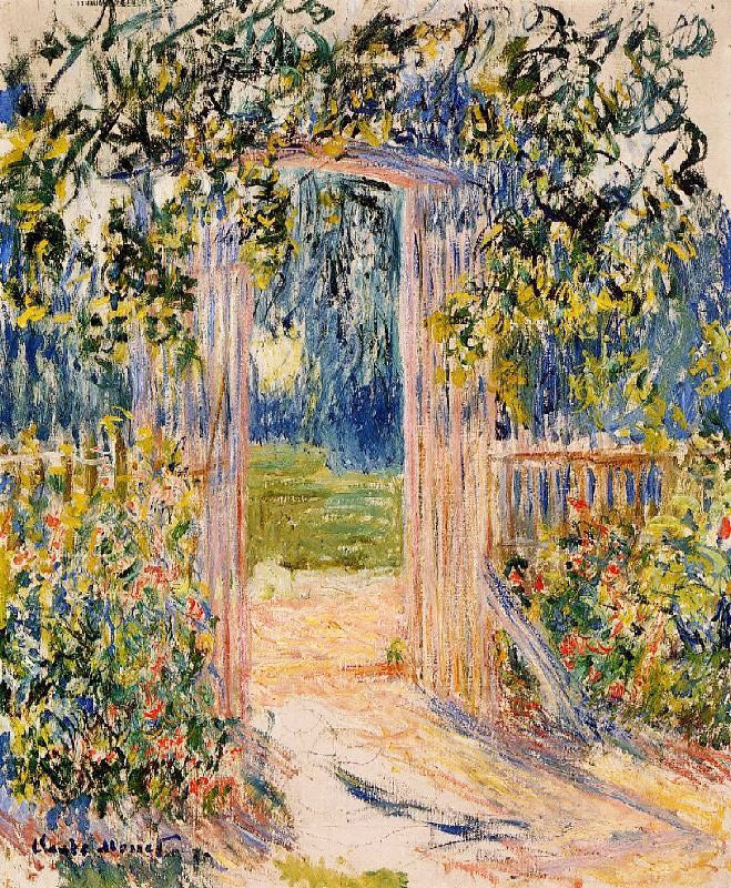 The Garden Gate by Claude Oscar Monet