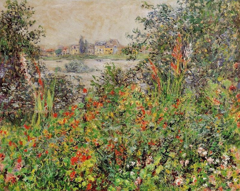 Flowers At Vetheuil by Claude Oscar Monet