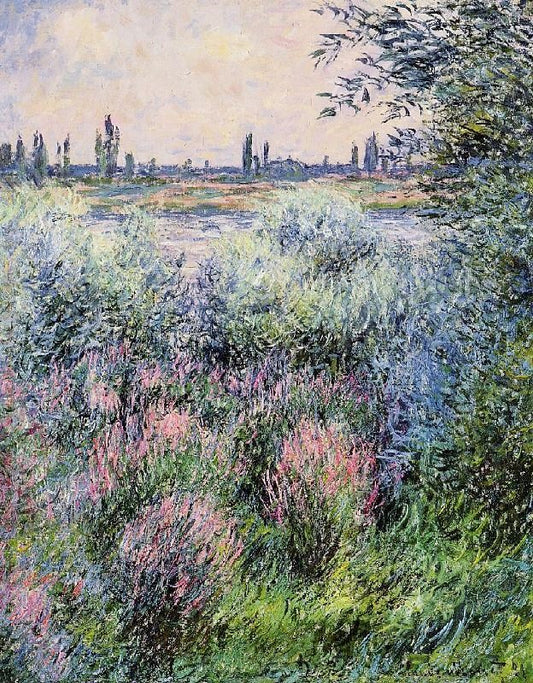 A Spot On The Banks Of The Seine by Claude Oscar Monet