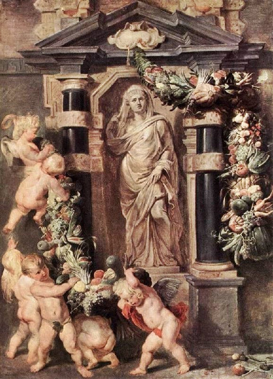 The Statue Of Ceres by Peter Paul Rubens