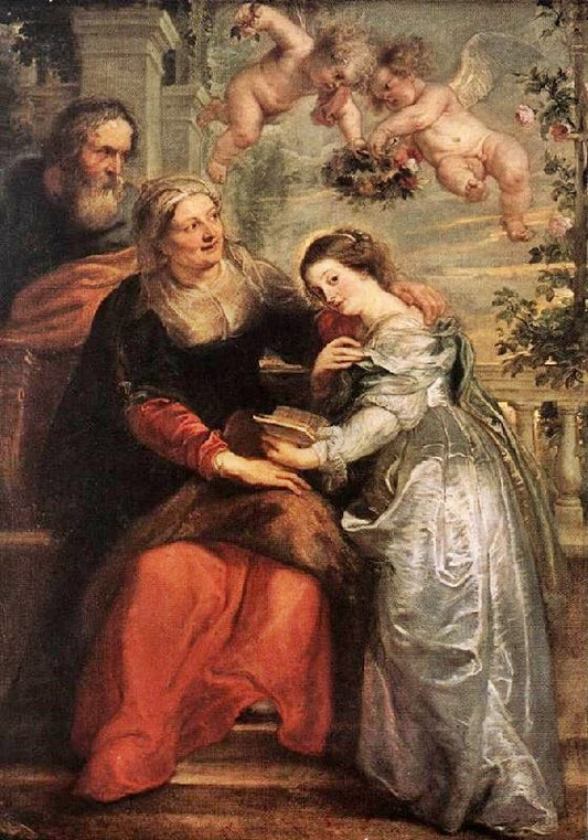 The Education Of The Virgin by Peter Paul Rubens