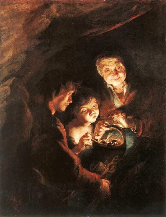 Old Woman With A Basket Of Coal by Peter Paul Rubens