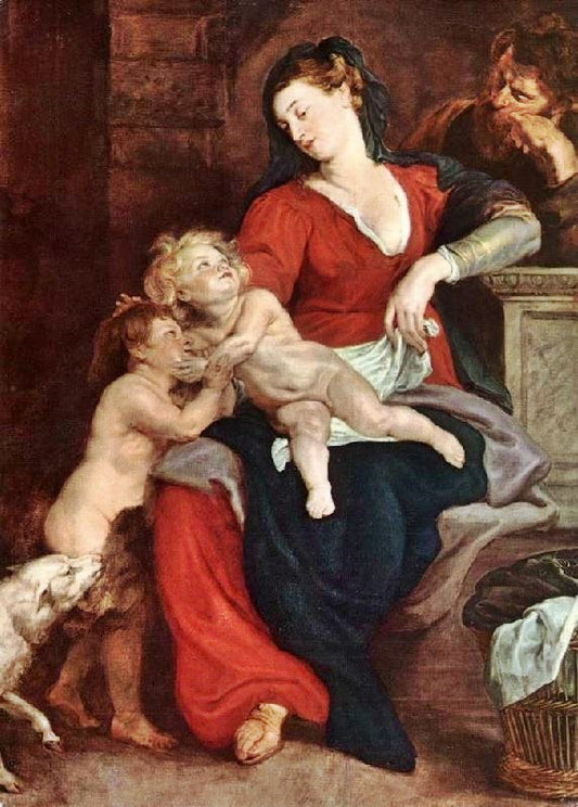 The Holy Family With The Basket by Peter Paul Rubens