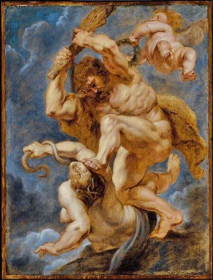 Hercules As Heroic Virtue Overcoming Discord by Peter Paul Rubens