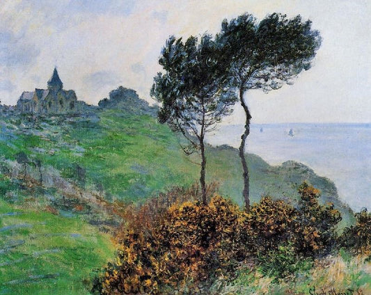 The Church At Varengaville, Grey Weather by Claude Oscar Monet