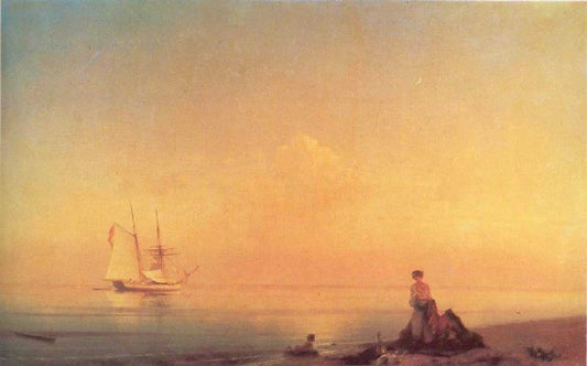 Seashore - Calm by Ivan Constantinovich Aivazovsk