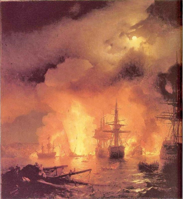 THE BATTLE OF CHESME.