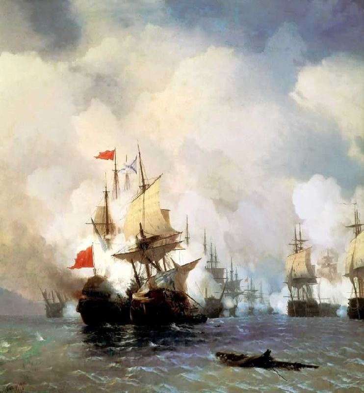 THE BATTLE IN THE CHIOS CHANNEL.