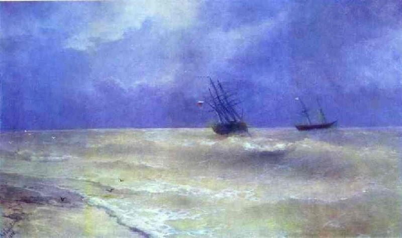 BREAKERS ON THE CRIMEAN COAST.