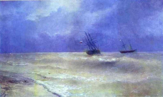 Breakers On The Crimean Coast. by Ivan Constantinovich Aivazovsk