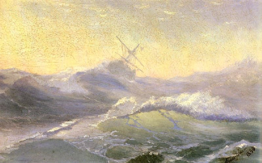 Bracing The Waves by Ivan Constantinovich Aivazovsk