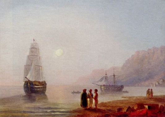 A Conversation On The Shore, Dusk by Ivan Constantinovich Aivazovsk
