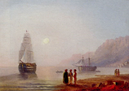 A Conversation On The Shore, Dusk by Ivan Constantinovich Aivazovsk