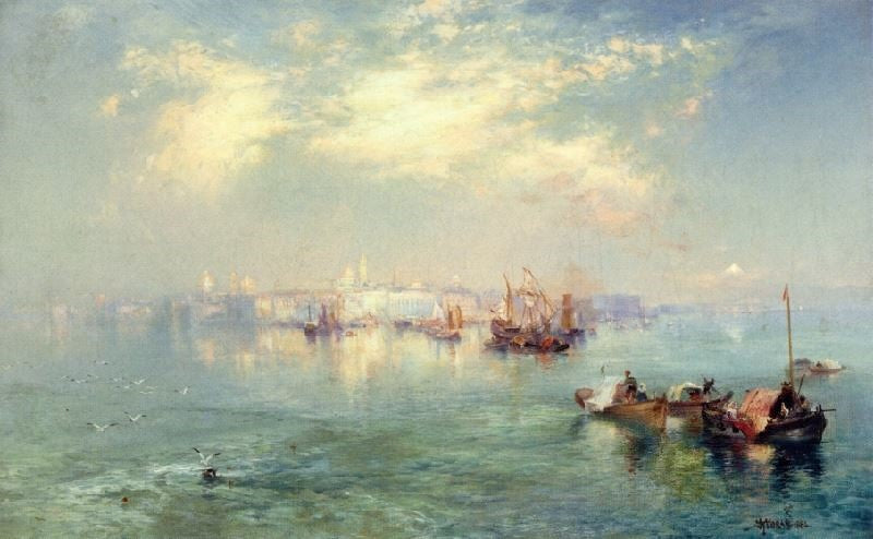 Vera Cruz Harbor, Mexico by Thomas Moran