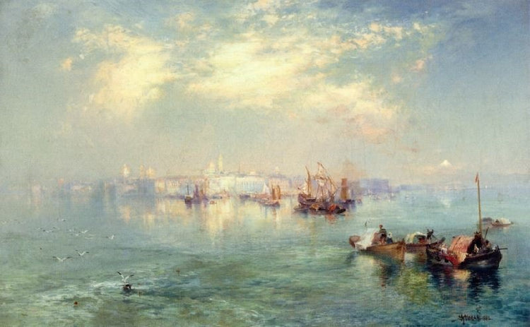 Vera Cruz Harbor, Mexico by Thomas Moran
