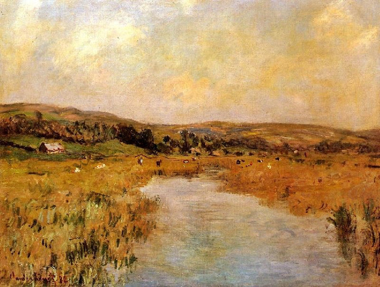 The Valley Of The Scie At Pouville by Claude Oscar Monet