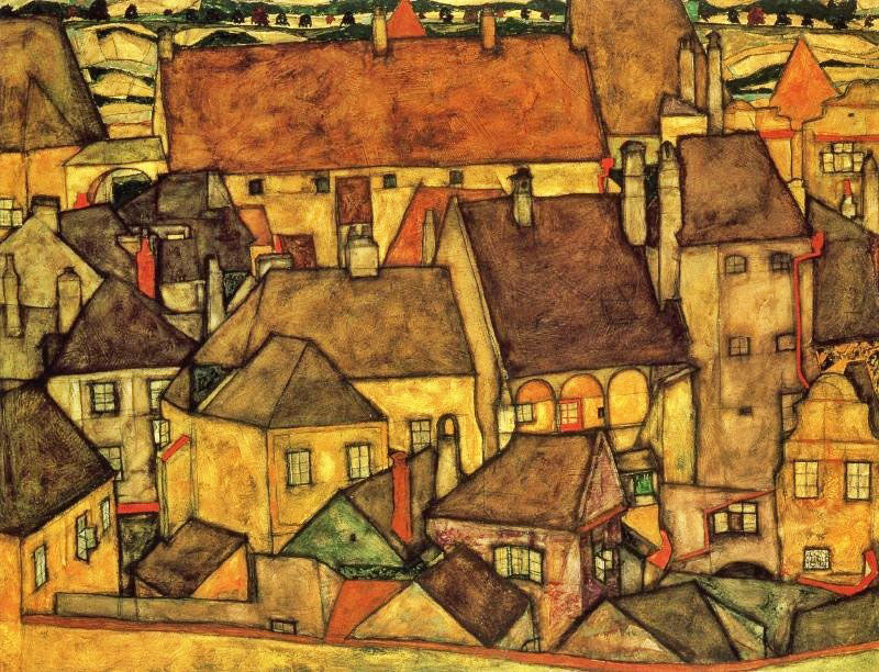 Yellow City by Egon Schiele