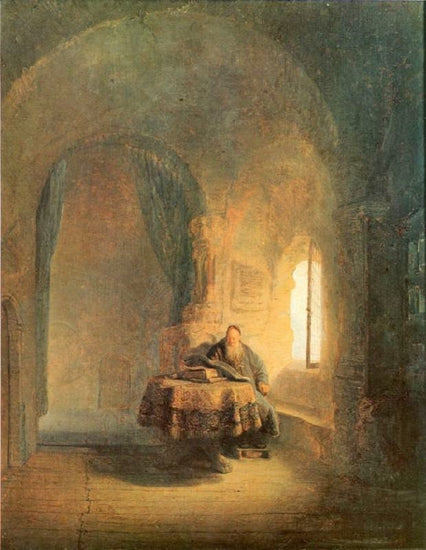 Philosopher Reading by Rembrandt van Rijn