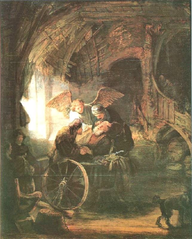 Tobias Cured With His Son by Rembrandt van Rijn