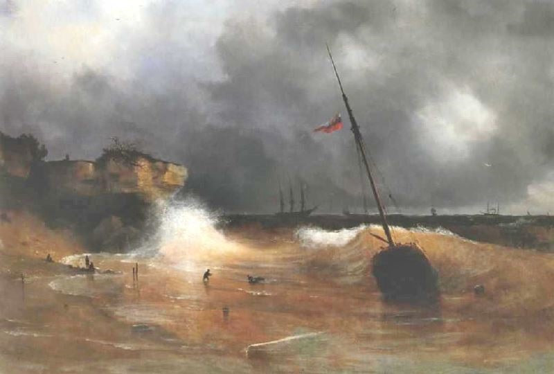 THE GALE ON SEA IS OVER