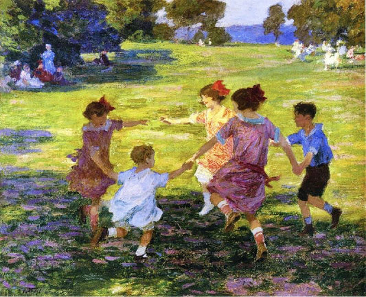 Ring Around The Rosie by Edward Potthast