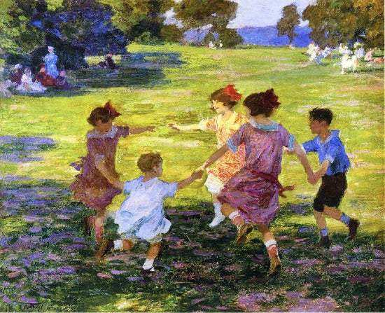Ring Around The Rosie by Edward Potthast