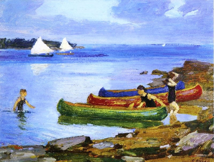 Canoeing by Edward Potthast