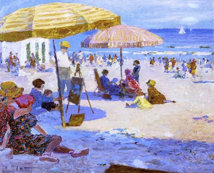 Umbrellas And The Sun by Edward Potthast