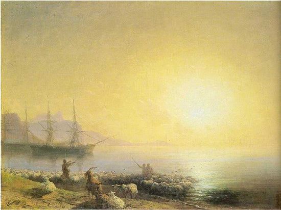Bathing Of A Sheeps by Ivan Constantinovich Aivazovsk
