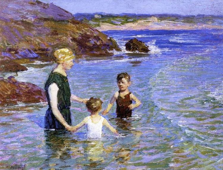 Summer Wading by Edward Potthast