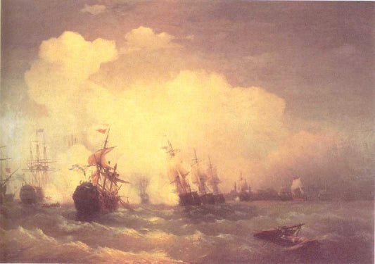 Sea Buttle Near Revel by Ivan Constantinovich Aivazovsk