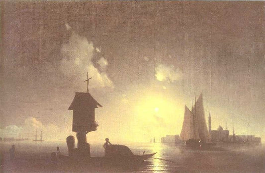 Sea View With Chapel by Ivan Constantinovich Aivazovsk