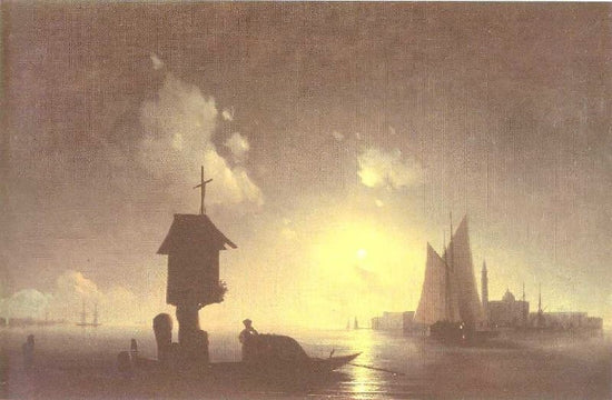 Sea View With Chapel by Ivan Constantinovich Aivazovsk